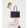 image:imageLOVEVOOK Laptop Tote Bag for Women 156 Inch Waterproof Leather Computer Bags Business Office Work Briefcase Black  Fits 156 Inch Laptop Waterproof Front Pocket Shoulder Strap Large Purse for Business Office Work BlackMulberries Purple 156 Inch