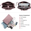 image:imageLOVEVOOK Laptop Tote Bag for Women 156 Inch Waterproof Leather Computer Bags Business Office Work Briefcase Black  Fits 156 Inch Laptop Waterproof Front Pocket Shoulder Strap Large Purse for Business Office Work BlackLight Purple 156 Inch