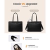 image:imageLOVEVOOK Laptop Tote Bag for Women 156 Inch Waterproof Leather Computer Bags Business Office Work Briefcase Black  Fits 156 Inch Laptop Waterproof Front Pocket Shoulder Strap Large Purse for Business Office Work BlackBlack