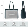 image:imageLOVEVOOK Laptop Tote Bag for Women 156 Inch Waterproof Leather Computer Bags Business Office Work Briefcase Black  Fits 156 Inch Laptop Waterproof Front Pocket Shoulder Strap Large Purse for Business Office Work BlackForest Green 156 Inch