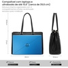 image:imageLOVEVOOK Laptop Tote Bag for Women 156 Inch Waterproof Leather Computer Bags Business Office Work Briefcase Black  Fits 156 Inch Laptop Waterproof Front Pocket Shoulder Strap Large Purse for Business Office Work BlackLeopard
