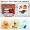 image:imageLOVEVOOK Laptop Tote Bag for Women 156 Inch Waterproof Leather Computer Bags Business Office Work Briefcase Black  Fits 156 Inch Laptop Waterproof Front Pocket Shoulder Strap Large Purse for Business Office Work BlackBrown 156 Inch With Lunch Compartment