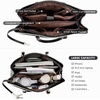 image:imageLOVEVOOK Laptop Tote Bag for Women 156 Inch Waterproof Leather Computer Bags Business Office Work Briefcase Black  Fits 156 Inch Laptop Waterproof Front Pocket Shoulder Strap Large Purse for Business Office Work BlackBlackGrayWhite 156 Inch