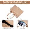 image:imageLOVEVOOK Laptop Tote Bag for Women 156 Inch Waterproof Leather Computer Bags Business Office Work Briefcase Black  Fits 156 Inch Laptop Waterproof Front Pocket Shoulder Strap Large Purse for Business Office Work BlackLight Khaki 156 Inch