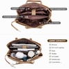 image:imageLOVEVOOK Laptop Tote Bag for Women 156 Inch Waterproof Leather Computer Bags Business Office Work Briefcase Black  Fits 156 Inch Laptop Waterproof Front Pocket Shoulder Strap Large Purse for Business Office Work BlackApricot 156 Inch