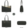 image:imageLOVEVOOK Laptop Tote Bag for Women 156 Inch Waterproof Leather Computer Bags Business Office Work Briefcase Black  Fits 156 Inch Laptop Waterproof Front Pocket Shoulder Strap Large Purse for Business Office Work BlackDark GreenOlive GreenOff White 156 Inch