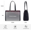 image:imageLOVEVOOK Laptop Tote Bag for Women 156 Inch Waterproof Leather Computer Bags Business Office Work Briefcase Black  Fits 156 Inch Laptop Waterproof Front Pocket Shoulder Strap Large Purse for Business Office Work BlackBlackPurple 156 Inch