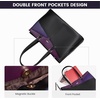 image:imageLOVEVOOK Laptop Tote Bag for Women 156 Inch Waterproof Leather Computer Bags Business Office Work Briefcase Black  Fits 156 Inch Laptop Waterproof Front Pocket Shoulder Strap Large Purse for Business Office Work BlackBlackPurpleBlue 156 Inch