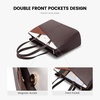 image:imageLOVEVOOK Laptop Tote Bag for Women 156 Inch Waterproof Leather Computer Bags Business Office Work Briefcase Black  Fits 156 Inch Laptop Waterproof Front Pocket Shoulder Strap Large Purse for Business Office Work BlackCoffeeBrownBeige 156 Inch