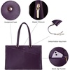 image:imageLOVEVOOK Laptop Tote Bag for Women 156 Inch Waterproof Leather Computer Bags Business Office Work Briefcase Black  Fits 156 Inch Laptop Waterproof Front Pocket Shoulder Strap Large Purse for Business Office Work BlackMulberries Purple 156 Inch