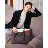 image:imageLOVEVOOK Laptop Tote Bag for Women 156 Inch Waterproof Leather Computer Bags Business Office Work Briefcase Black  Fits 156 Inch Laptop Waterproof Front Pocket Shoulder Strap Large Purse for Business Office Work BlackCoffeeBrownBeige 156 Inch