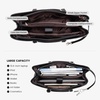 image:imageLOVEVOOK Laptop Tote Bag for Women 156 Inch Waterproof Leather Computer Bags Business Office Work Briefcase Black  Fits 156 Inch Laptop Waterproof Front Pocket Shoulder Strap Large Purse for Business Office Work BlackBlackPurple 156 Inch