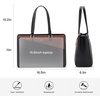 image:imageLOVEVOOK Laptop Tote Bag for Women 156 Inch Waterproof Leather Computer Bags Business Office Work Briefcase Black  Fits 156 Inch Laptop Waterproof Front Pocket Shoulder Strap Large Purse for Business Office Work BlackBlackBrown 156 Inch