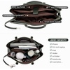 image:imageLOVEVOOK Laptop Tote Bag for Women 156 Inch Waterproof Leather Computer Bags Business Office Work Briefcase Black  Fits 156 Inch Laptop Waterproof Front Pocket Shoulder Strap Large Purse for Business Office Work BlackDark GreenOlive GreenOff White 156 Inch