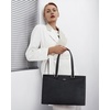 image:imageLOVEVOOK Laptop Tote Bag for Women 156 Inch Waterproof Leather Computer Bags Business Office Work Briefcase Black  Fits 156 Inch Laptop Waterproof Front Pocket Shoulder Strap Large Purse for Business Office Work BlackVintage Black 156 Inch