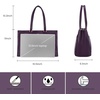 image:imageLOVEVOOK Laptop Tote Bag for Women 156 Inch Waterproof Leather Computer Bags Business Office Work Briefcase Black  Fits 156 Inch Laptop Waterproof Front Pocket Shoulder Strap Large Purse for Business Office Work BlackMulberries Purple 156 Inch