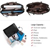 image:imageLOVEVOOK Laptop Tote Bag for Women 156 Inch Waterproof Leather Computer Bags Business Office Work Briefcase Black  Fits 156 Inch Laptop Waterproof Front Pocket Shoulder Strap Large Purse for Business Office Work BlackBlack 156 Inch