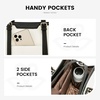 image:imageLOVEVOOK Laptop Tote Bag for WomenCanvas Work Bag Waterproof Business Teacher BagLarge Computer Handbag Purse BriefcaseOffice Gifts for WomenBeige  Black