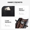image:imageLOVEVOOK Laptop Tote Bag for WomenCanvas Work Bag Waterproof Business Teacher BagLarge Computer Handbag Purse BriefcaseOffice Gifts for WomenBlack  Leather