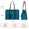 image:imageLOVEVOOK Laptop Tote Bag for WomenCanvas Work Bag Waterproof Business Teacher BagLarge Computer Handbag Purse BriefcaseOffice Gifts for WomenBlackblue