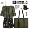 image:imageLOVEVOOK Laptop Tote Bag for WomenCanvas Work Bag Waterproof Business Teacher BagLarge Computer Handbag Purse BriefcaseOffice Gifts for WomenBlackgreen