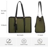 image:imageLOVEVOOK Laptop Tote Bag for WomenCanvas Work Bag Waterproof Business Teacher BagLarge Computer Handbag Purse BriefcaseOffice Gifts for WomenBlackgreen