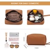 image:imageLOVEVOOK Laptop Tote Bag for WomenCanvas Work Bag Waterproof Business Teacher BagLarge Computer Handbag Purse BriefcaseOffice Gifts for WomenBrown  Leather