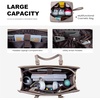 image:imageLOVEVOOK Laptop Tote Bag for WomenCanvas Work Bag Waterproof Business Teacher BagLarge Computer Handbag Purse BriefcaseOffice Gifts for WomenCinnamon