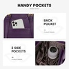 image:imageLOVEVOOK Laptop Tote Bag for WomenCanvas Work Bag Waterproof Business Teacher BagLarge Computer Handbag Purse BriefcaseOffice Gifts for WomenDark Purple