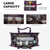 image:imageLOVEVOOK Laptop Tote Bag for WomenCanvas Work Bag Waterproof Business Teacher BagLarge Computer Handbag Purse BriefcaseOffice Gifts for WomenDark Purple