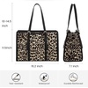 image:imageLOVEVOOK Laptop Tote Bag for WomenCanvas Work Bag Waterproof Business Teacher BagLarge Computer Handbag Purse BriefcaseOffice Gifts for WomenLeopard Print