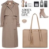 image:imageLOVEVOOK Laptop Tote Bag for WomenCanvas Work Bag Waterproof Business Teacher BagLarge Computer Handbag Purse BriefcaseOffice Gifts for WomenLight Brown
