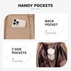 image:imageLOVEVOOK Laptop Tote Bag for WomenCanvas Work Bag Waterproof Business Teacher BagLarge Computer Handbag Purse BriefcaseOffice Gifts for WomenLight Brown