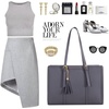 image:imageLOVEVOOK Laptop Tote Bag for WomenCanvas Work Bag Waterproof Business Teacher BagLarge Computer Handbag Purse BriefcaseOffice Gifts for WomenMidnight Grey