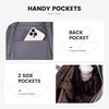 image:imageLOVEVOOK Laptop Tote Bag for WomenCanvas Work Bag Waterproof Business Teacher BagLarge Computer Handbag Purse BriefcaseOffice Gifts for WomenMidnight Grey