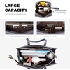 image:imageLOVEVOOK Laptop Tote Bag for WomenCanvas Work Bag Waterproof Business Teacher BagLarge Computer Handbag Purse BriefcaseOffice Gifts for WomenMidnight Grey