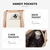image:imageLOVEVOOK Laptop Tote Bag for WomenCanvas Work Bag Waterproof Business Teacher BagLarge Computer Handbag Purse BriefcaseOffice Gifts for WomenPearl Whitebeige