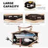 image:imageLOVEVOOK Laptop Tote Bag for WomenCanvas Work Bag Waterproof Business Teacher BagLarge Computer Handbag Purse BriefcaseOffice Gifts for WomenPearl Whitebeige