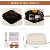 image:imageLOVEVOOK Laptop Tote Bag for WomenCanvas Work Bag Waterproof Business Teacher BagLarge Computer Handbag Purse BriefcaseOffice Gifts for WomenPearl Whitebeige