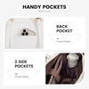 image:imageLOVEVOOK Laptop Tote Bag for WomenCanvas Work Bag Waterproof Business Teacher BagLarge Computer Handbag Purse BriefcaseOffice Gifts for WomenWhite
