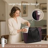 image:imageLOVEVOOK Laptop Tote Bag for WomenLeather Work Computer Briefcase Bag  Large Cup Holder156 Inch Work ToteProfessional BriefcaseTeacher Commuter Shoulder BagOfficeTravelGiftPurpleblack