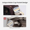 image:imageLOVEVOOK Laptop Tote Bag for WomenLeather Work Computer Briefcase Bag  Large Cup Holder156 Inch Work ToteProfessional BriefcaseTeacher Commuter Shoulder BagOfficeTravelGiftPurpleblack