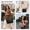 image:imageLOVEVOOK Laptop Tote Bag for WomenLeather Work Computer Briefcase Bag  Large Cup Holder156 Inch Work ToteProfessional BriefcaseTeacher Commuter Shoulder BagOfficeTravelGiftNude Color