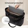 image:imageLOVEVOOK Laptop Tote Bag for WomenLeather Work Computer Briefcase Bag  Large Cup Holder156 Inch Work ToteProfessional BriefcaseTeacher Commuter Shoulder BagOfficeTravelGiftRetro Black