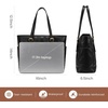 image:imageLOVEVOOK Laptop Tote Bag for WomenLeather Work Computer Briefcase Bag  Large Cup Holder156 Inch Work ToteProfessional BriefcaseTeacher Commuter Shoulder BagOfficeTravelGiftRetro Black