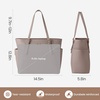 image:imageLOVEVOOK Laptop Tote Bag for WomenLeather Work Computer Briefcase Bag  Large Cup Holder156 Inch Work ToteProfessional BriefcaseTeacher Commuter Shoulder BagOfficeTravelGiftPurple