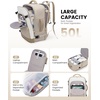 image:imageLOVEVOOK Large Travel Backpack for Women 50L Carry on Backpack Airplane ApprovedTSA Personal Item Travel Bag for Women fits 18 LaptopWaterproof Carry on Bags for airplanes with 3 Packing Cubes