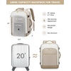 image:imageLOVEVOOK Large Travel Backpack for Women 50L Carry on Backpack Airplane ApprovedTSA Personal Item Travel Bag for Women fits 18 LaptopWaterproof Carry on Bags for airplanes with 3 Packing Cubes