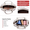 image:imageLOVEVOOK Purse for Women Crossbody Dome Satchel Handbag with Double ZipBeige