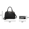 image:imageLOVEVOOK Purse for Women Crossbody Dome Satchel Handbag with Double ZipBlack